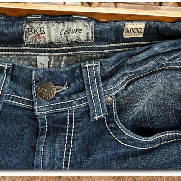 Vintage BKE denim 30” waist XXL long slim boot cut!!! Rare length Vintage - Picture 10 of 16